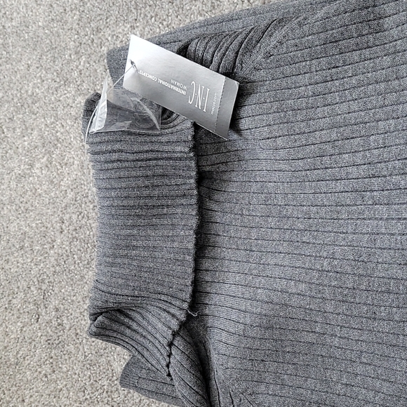 New INC charcoal gray turtleneck - Picture 3 of 3